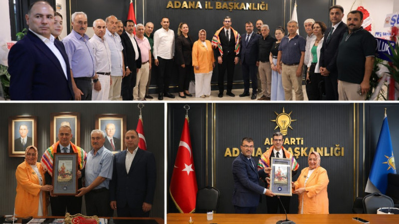 Dünya Türkmenler Birliği'nden Cumhur ittifakı il başkanlarına Hayırlı olsun ziyarete