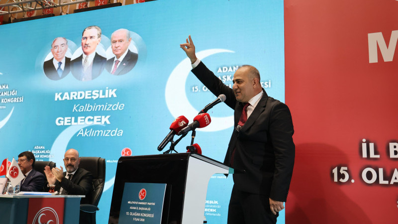 MHP Adana’da 57 yıl sonra aynı salonda: Hakan Yıldırım güven tazeledi